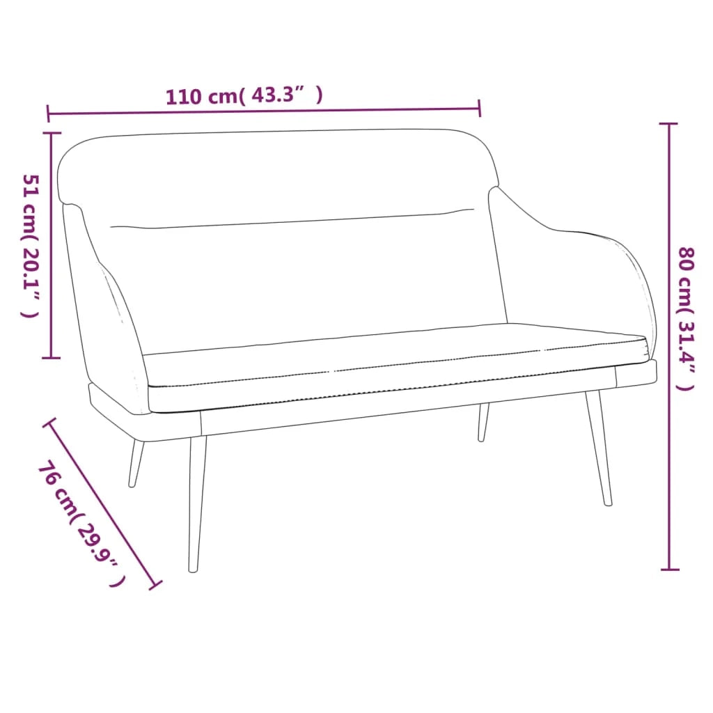 Panca 110 x 76 x 80 cm velluto grigio scuro 02_0010514