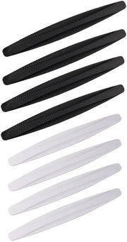 Protezioni per angoli del parafango in PVC, nero, bianco, 41 x 4,5 cm, protezione per angoli delle porte laterali, nero