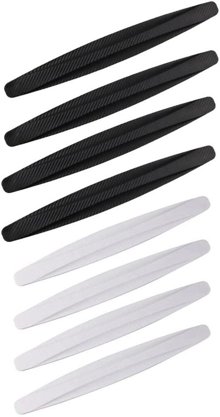 Protezioni per angoli del parafango in PVC, nero, bianco, 41 x 4,5 cm, protezione per angoli delle porte laterali, nero