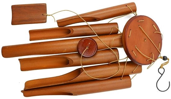 Gong in Bambù con 6 Canne per Esterno e Interno