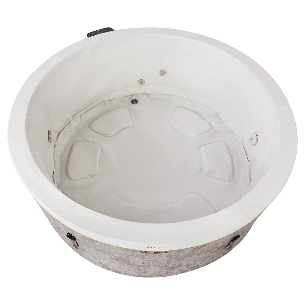 Tempo Style -  Piscina Idromassaggio Circolare semirigida Mspa Cocoon-Eco F-CO066W (6 Posti) |1.80 Ø x 0.65 H |850 litri | 130 getti d'aria massaggianti a 3 velocità