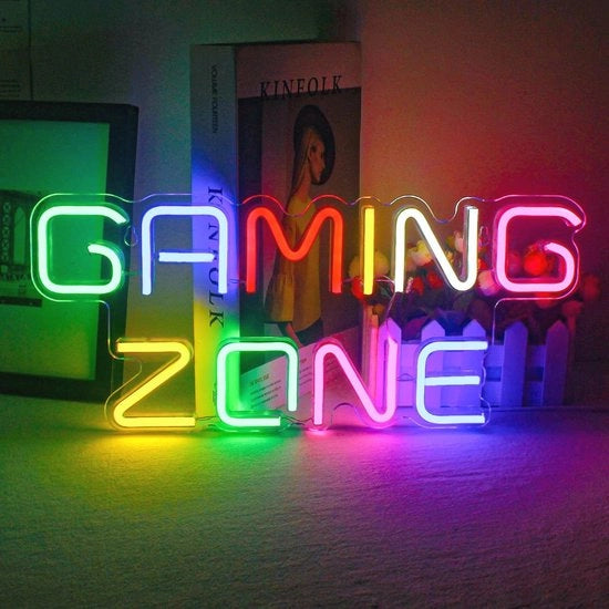 Luce Neon LED Colorata per Decorazione di Parete - Pannello Neon per Zona di Gioco