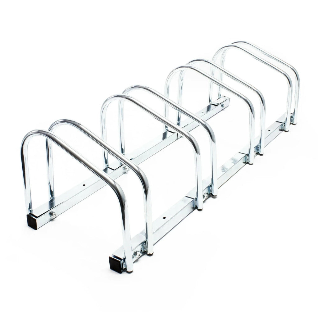 Portabiciclette da pavimento per 4 biciclette 95 cm metallo zincato bicicletta 16_0001500