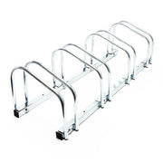 Portabiciclette da pavimento per 4 biciclette 95 cm metallo zincato bicicletta 16_0001500