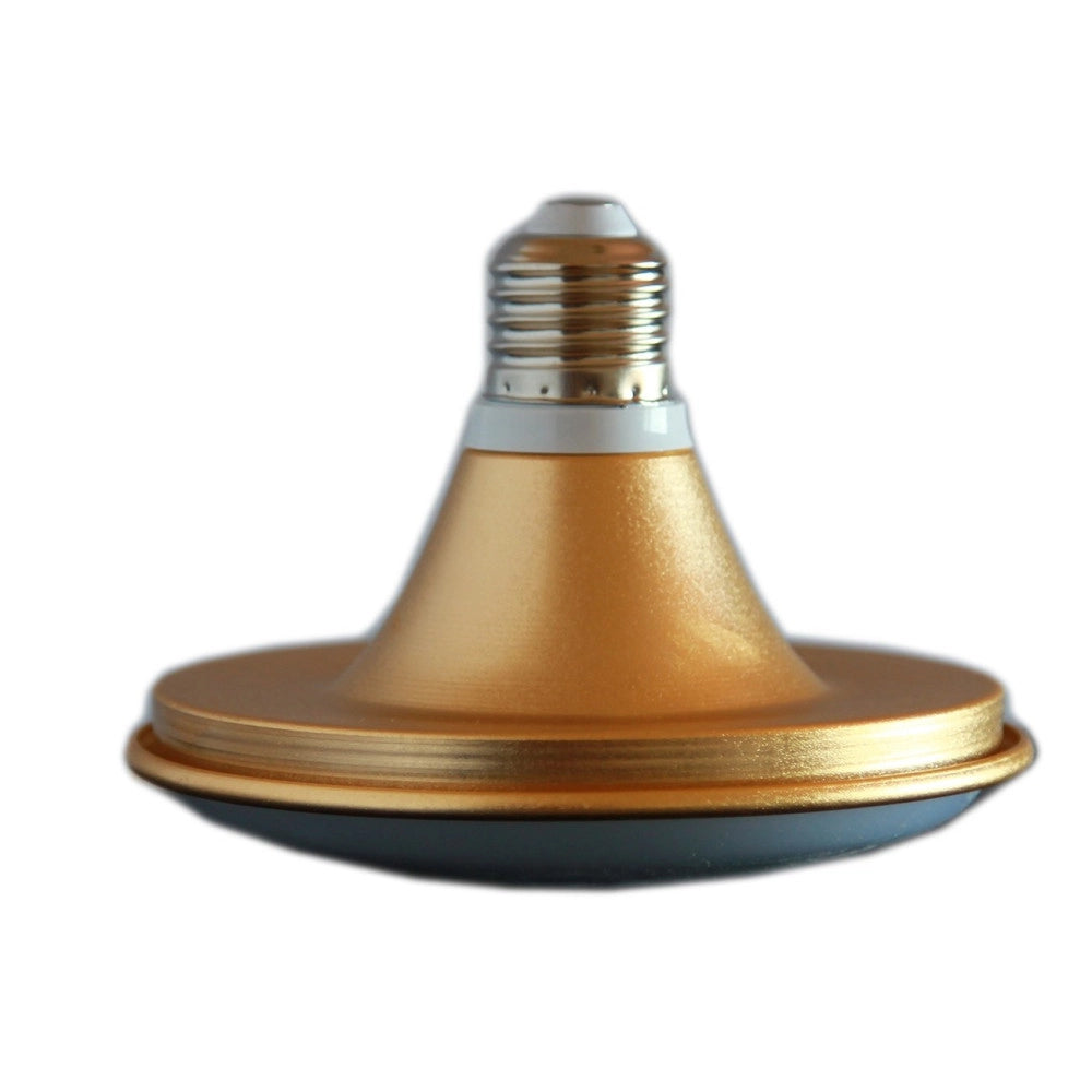 Trade Shop - Lampadina Lampada A Led Smd Globo Sfera Bulbo 18 30 W 6500k Luce Bianca E27 Oro -