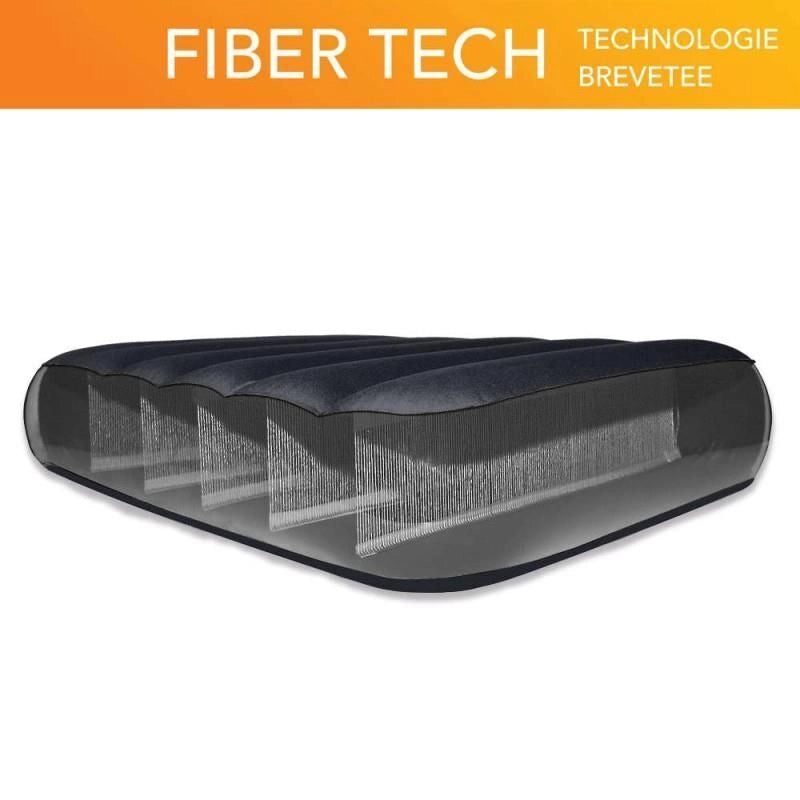 Intex 64757 DuraBeam Classic Downy Materasso gonfiabile singolo Fiber-Tech 99x191x25 cm 136 Kg colore Blu