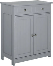 Cassettone - Grigio - 2 Porte - 2 Comparti - MDF