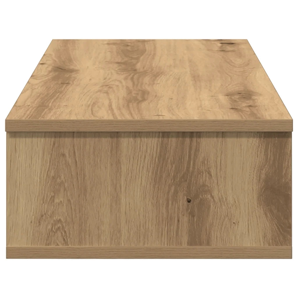 Scaffale a Parete con Cassetti Rovere 80x31x17 cm in Truciolato 859958