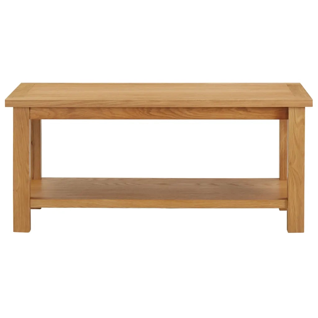 Tavolino da Salotto 90x45x40 cm in Legno Massello di Rovere 289194