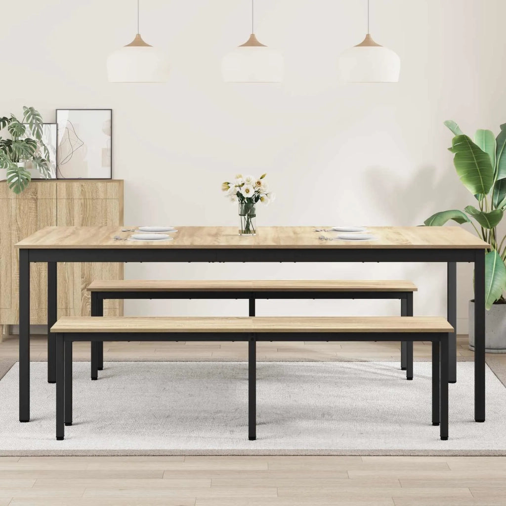 Tavoli da pranzo 2 pcs 200 x 100 x 75 cm Legno multistrato