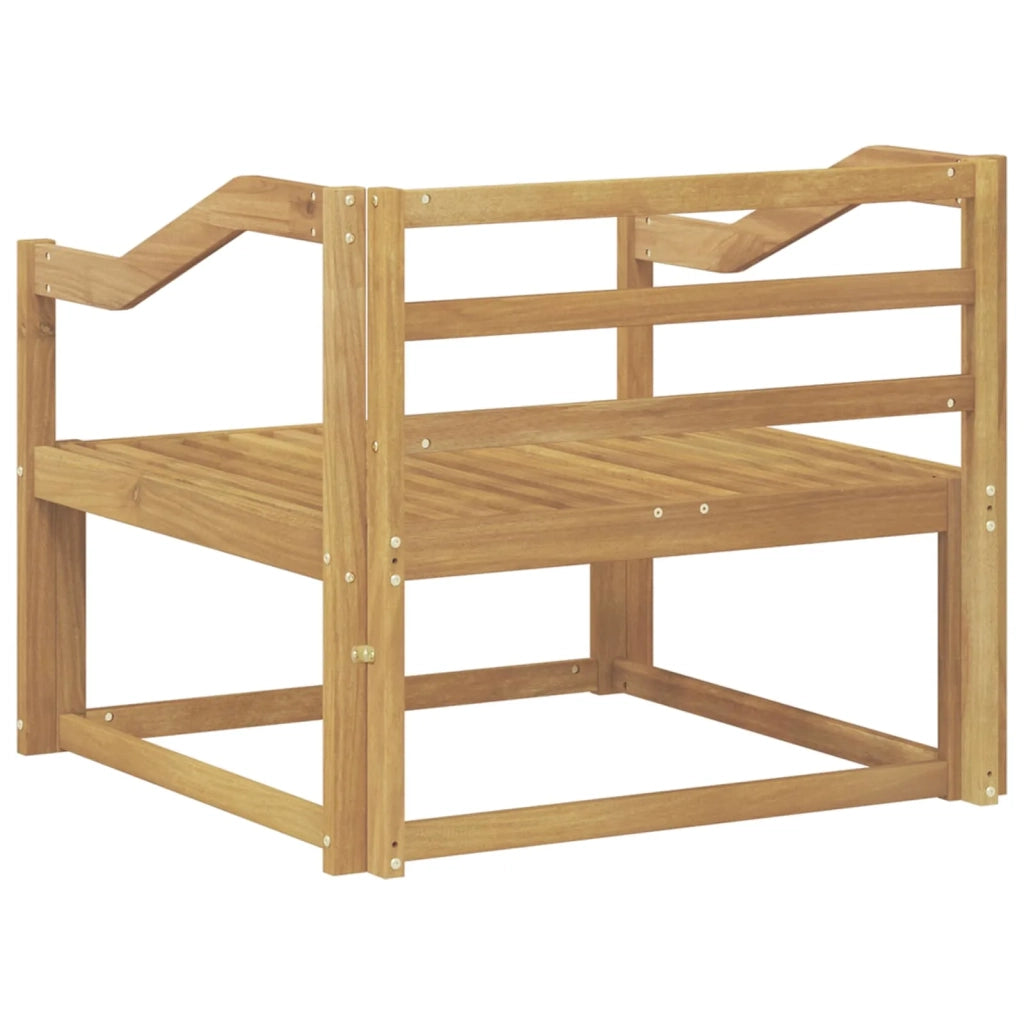 Divano centrale per esterno Legno di Acacia Massello Bianco