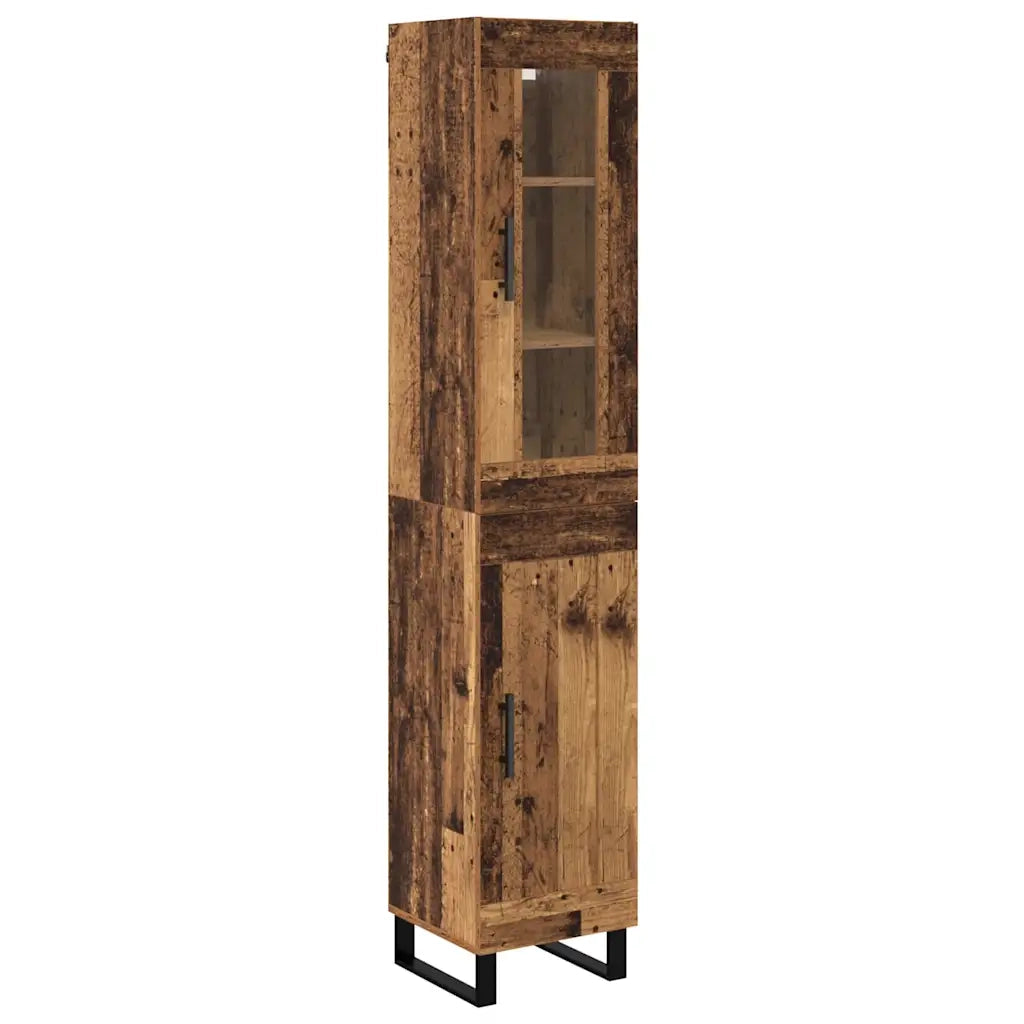Credenza-Buffet-Armadio da cucina Legno vecchio 69,5 x 34 x 180 cm Legno multistrato 225395