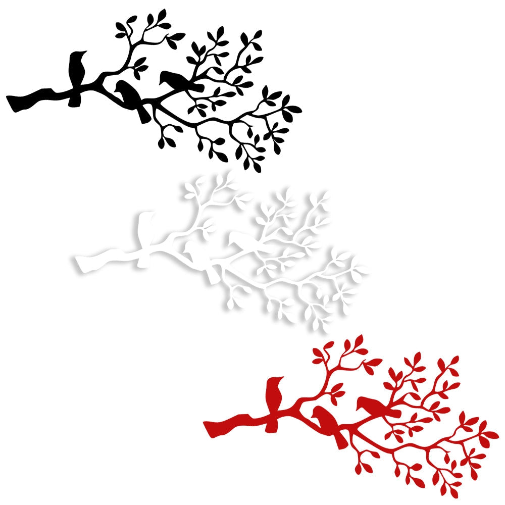 RAMOSCELLO - Adesivo murale wall sticker in vinile 55x115 cm Colore: Rosso