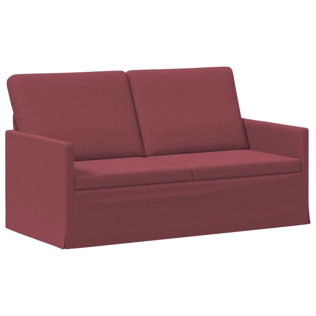 Set di divani 2 pcs Rosso Vino Tessuto 3433151
