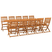 Set da pranzo da giardino da 11 pezzi in legno massello di acacia 02_0014737