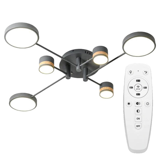 Lampada Da Soffitto Grey Grigia APP529-6C