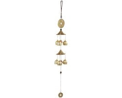 Decorazione per interni - simbolo di fortuna - oggetto da giardino - decorazione per cortile interno - elemento metallico - elemento orientale - gong per vento