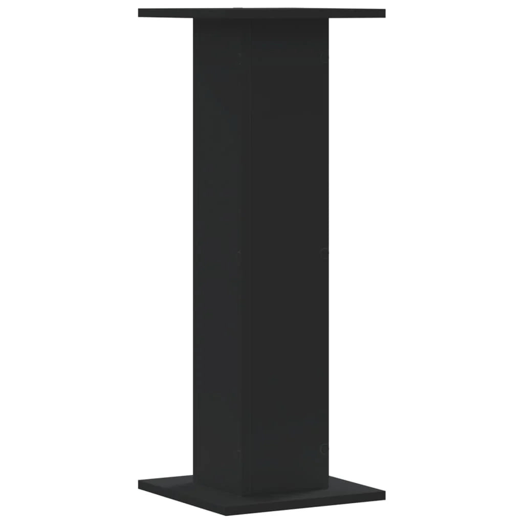 Portavasi mobili per fiori set da 2 30 x 30 x 80 cm legno ingegnerizzato nero 02_0045282