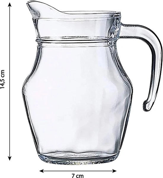 Acqua calda e fredda - can da tavola in vetro resistente - per acqua calda e fredda, tè freddo, caffè, latte, succo, caraffa da tavola