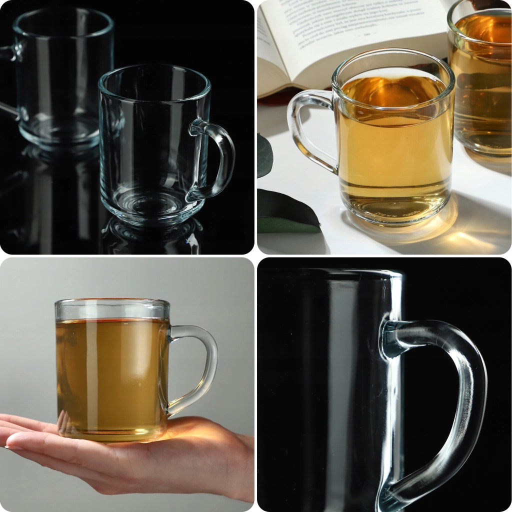 Bicchieri KADAX per tè, caffè e altre bevande con manici, set da 2 pezzi, 240 ml