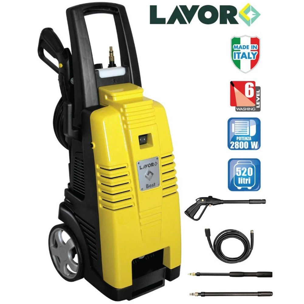 Trade Shop - Idropulitrice Lavor Giant 28 Carrellata Pulizia Auto Casa Giardino 2800w 160bar -
