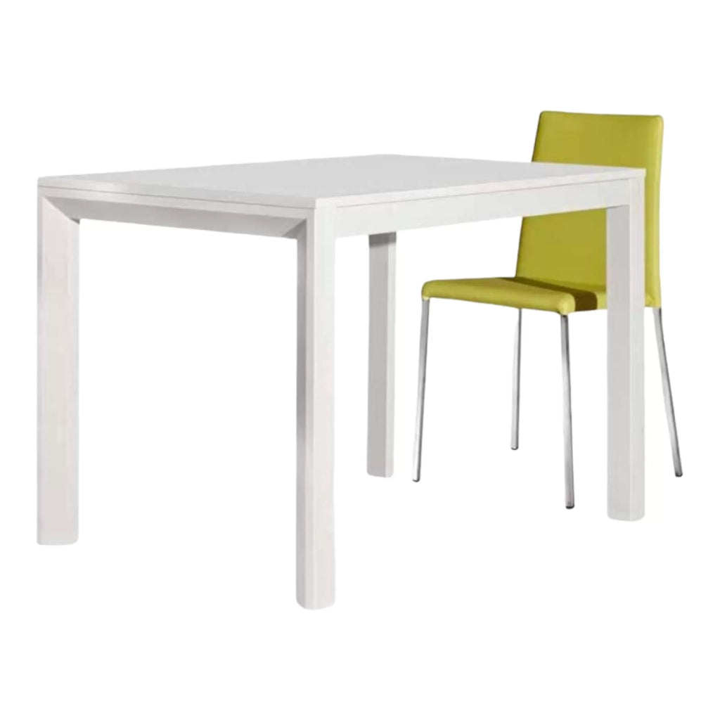 Tavolo moderno bianco frassinato allungabile 110x85 h77