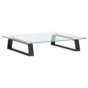 Supporto per Monitor Nero 40x35x8cm Vetro Temperato e Metallo CFW3096822