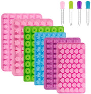 Set di Forme per Caramelle in Silicone - 6 pezzi - Forme a forma di Orso Gomma per Decorazione di Torta - Adatto per Bambini