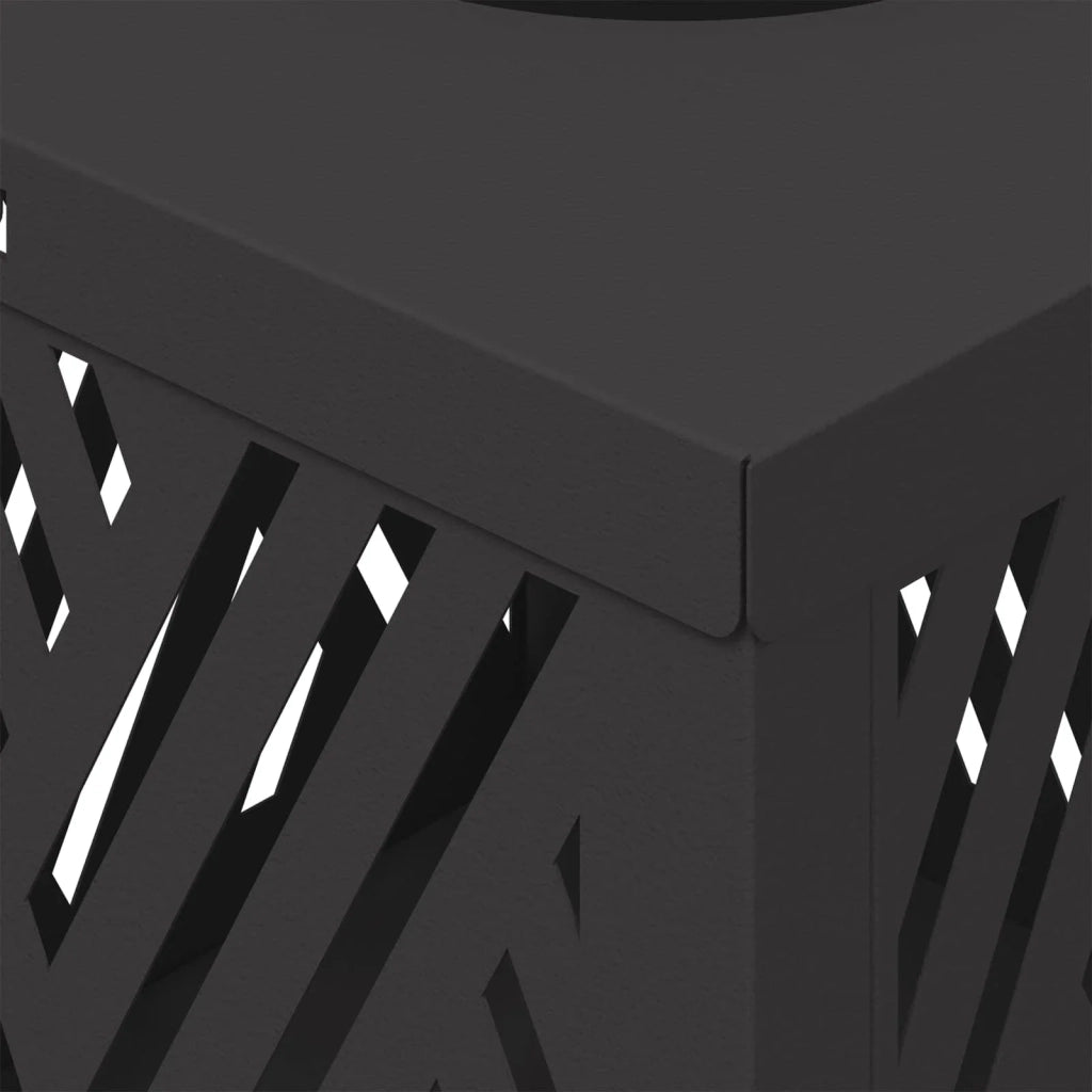 Set di 2 lampade solari a LED da giardino dal design moderno 18 x 18 x 50 cm acciaio nero 02_0052538