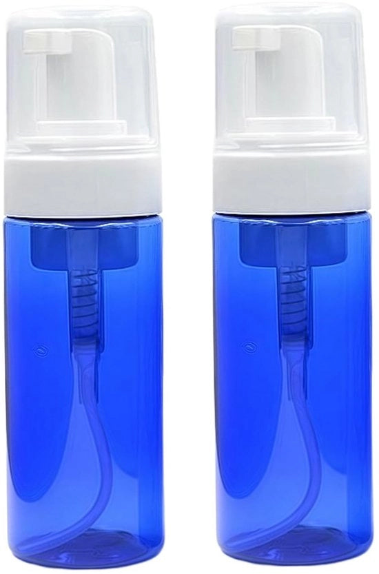 Dispensatore di schiuma - Ideale per la cosmesi - Blu - Adatto per shampoo e sapone - Perfetto per ogni bagno - Ideale per la DIY beauty