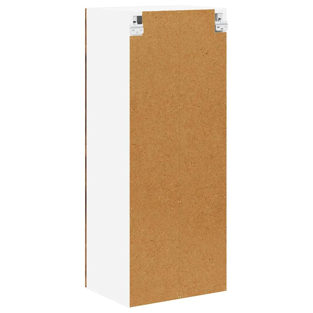 Pensile da cucina | Mobile in vetro da parete LUCCA Rovere Fumo 40 x 31 x 100 cm