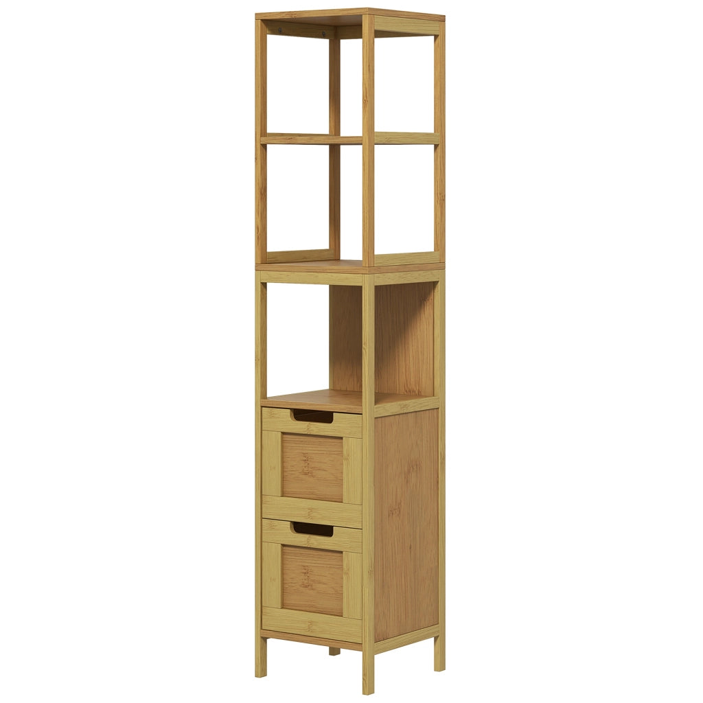 Colonna da Bagno in Bamb¨´ ¨C Zephmum ¨C Bianco 30x30x144 cm