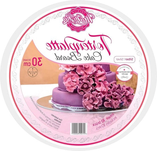 Set di piatti da torta 10 pezzi - diametro 30 cm - spessore 3 mm - sicuro per l'alimentazione - piatto da torta - piatto da torta da trasporto