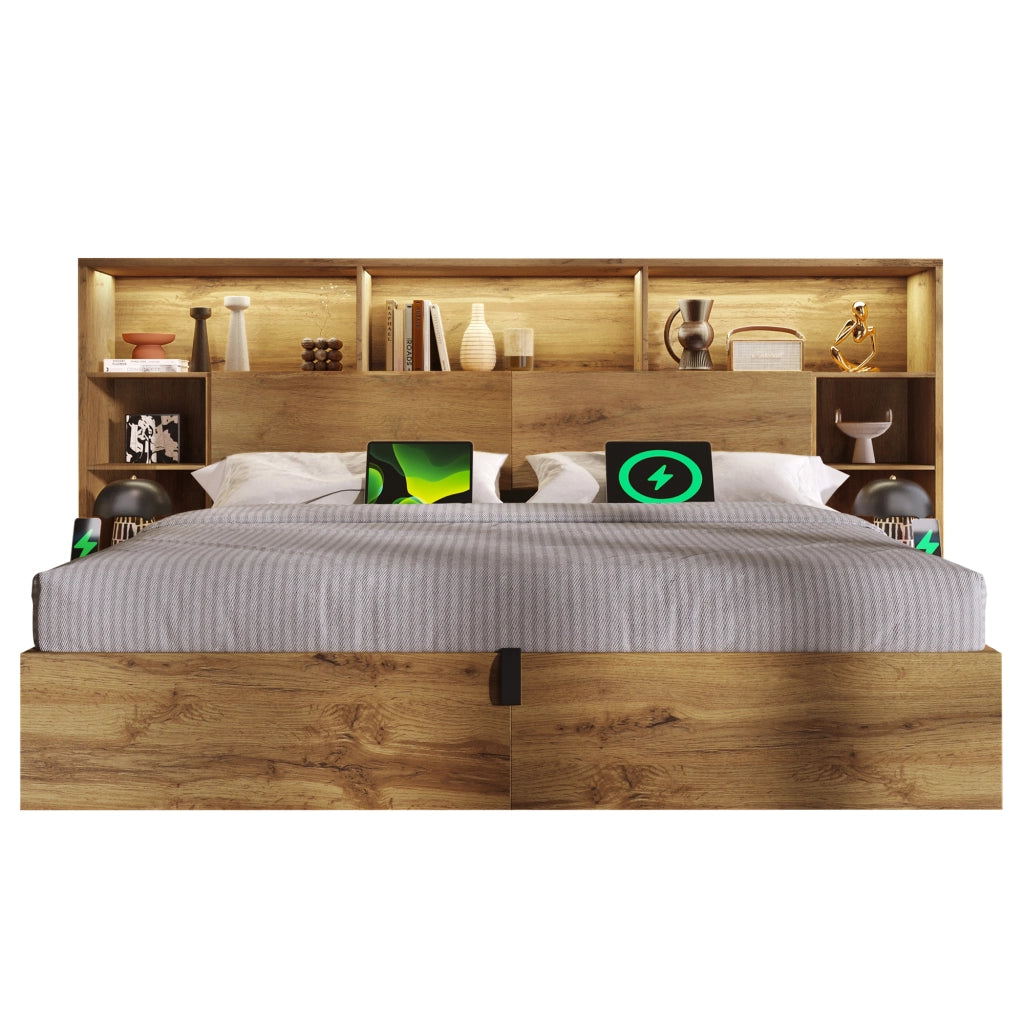 letto in legno quercia 180 x 200 cm