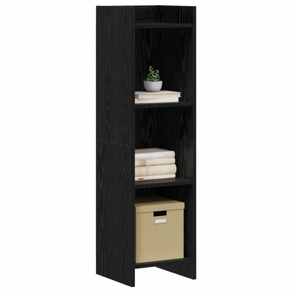 Libreria Rovere Nero 30 x 30 x 111 cm Legno ingegnerizzato 8011276