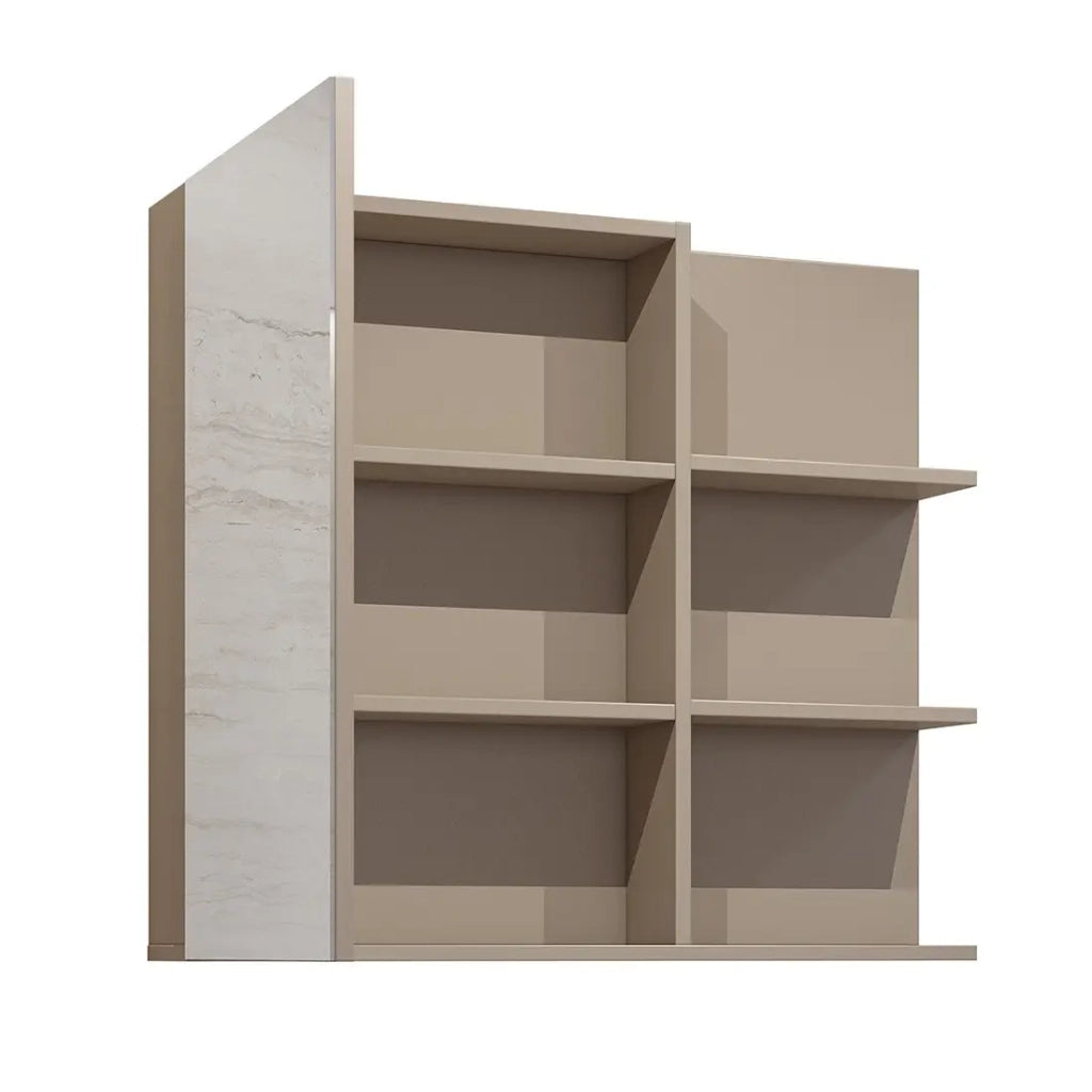 Specchio con contenitore per il bagno GOBI colore marrone