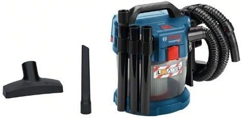 Bosch Professional Aspiratore a umido/a secco a batteria GAS 18V-10 L 18V System, senza batterie e caricabatterie, tubo flessibile 1.6 m, tubo curvo, set tubi 3 pezzi, lancia 250 mm, filtro piatto