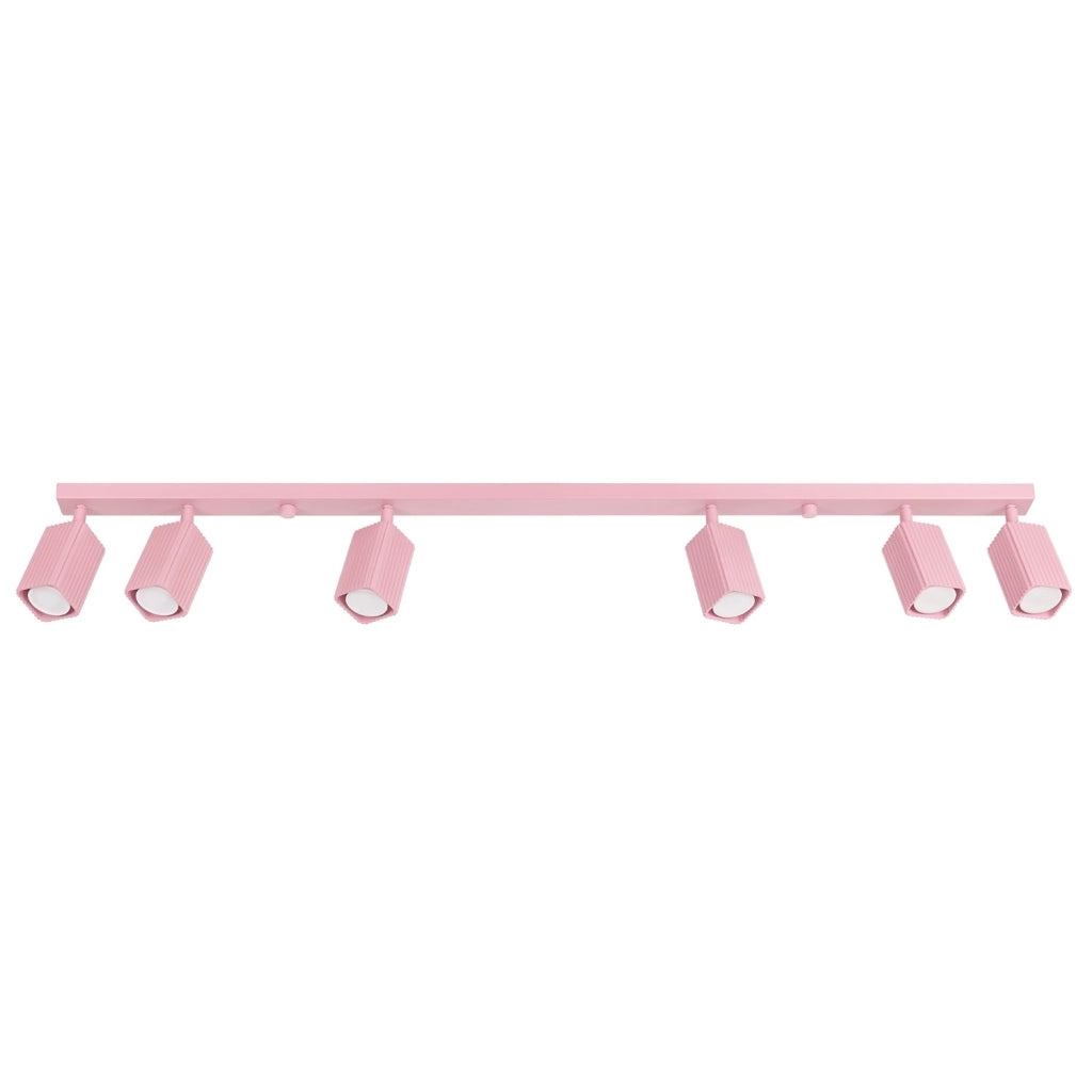 Plafoniera RAYO 6L rosa