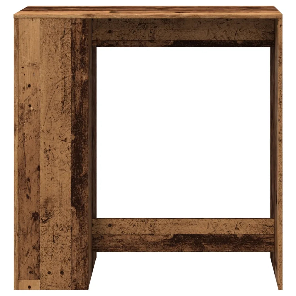 Tavolo Bar con Rastrelliera Antico 101x40x103,5 cm Multistrato 854371