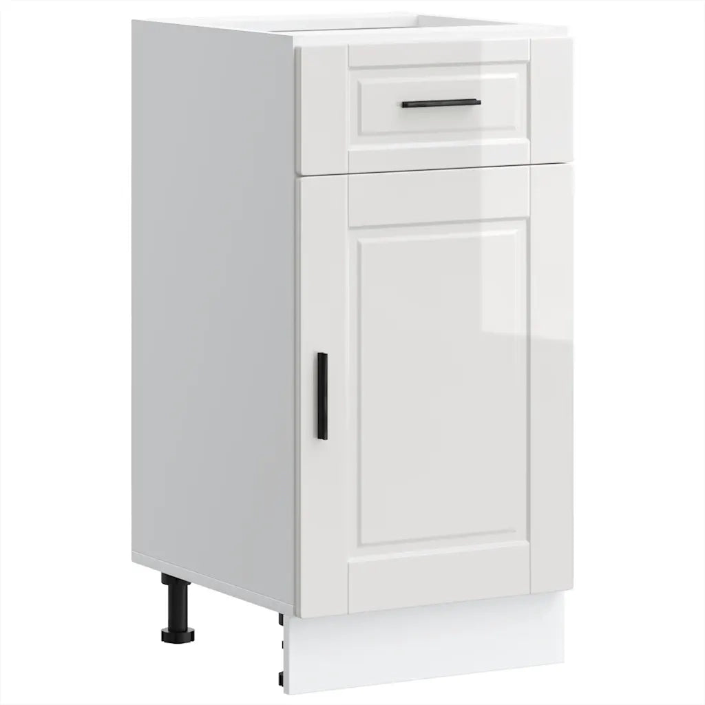 Base da Cucina Porto Bianco Lucido in Legno Multistrato 853949