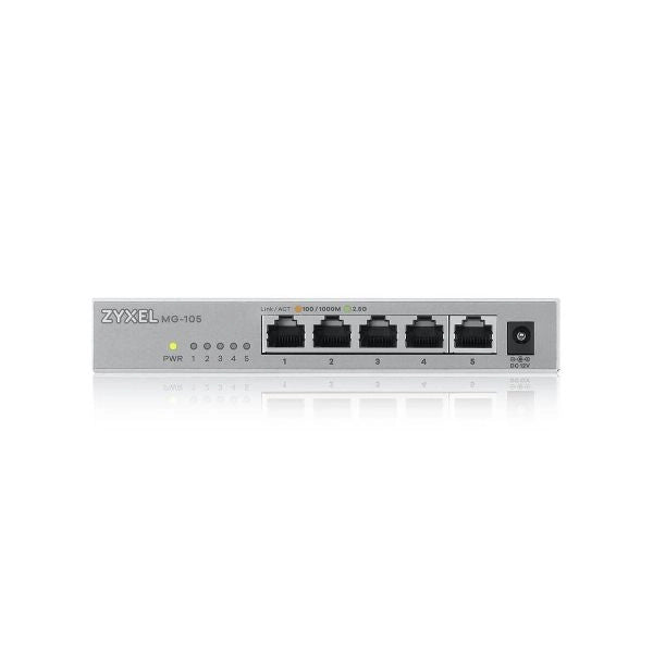 Zyxel xmg-105 non gestito 2.5g ethernet (100/1000/2500) grigio - XMG-105-ZZ0101F