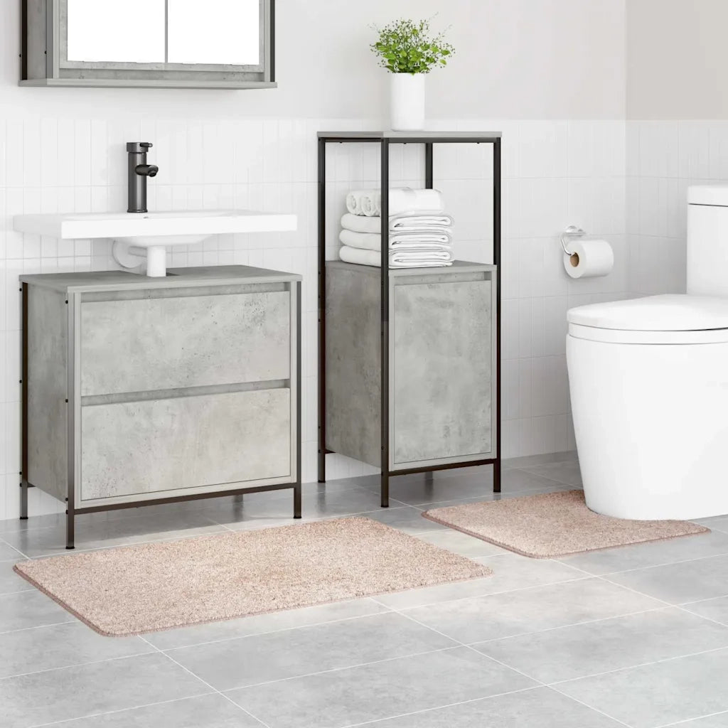 Set di tappetini antiscivolo per il bagno 2 pcs Crema PP 4019856