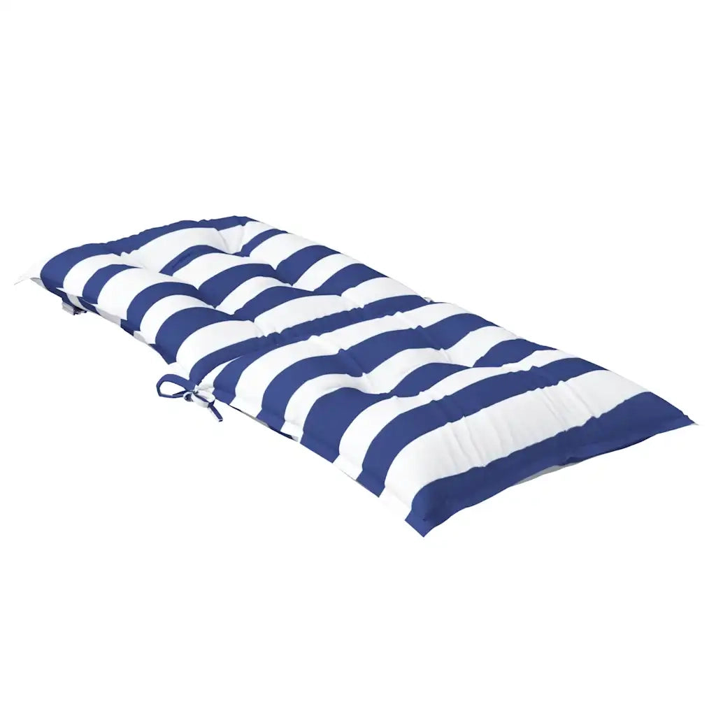 vidaXL Cuscini Sedia Schienale Basso 6 pz a Righe Blu e Bianche Oxford