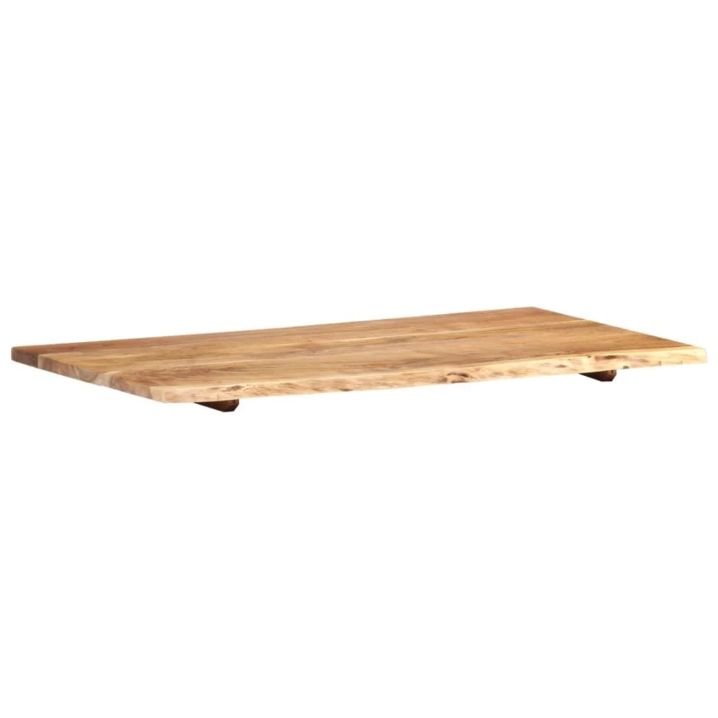 Piano lavabo in acacia mensola sospesa mensola per lavabo piano lavabo 100x55x2,5 cm 02_0003418