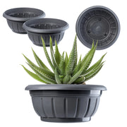 KADAX Coprivaso per fiori, ciotola, cimitero, tomba, fiori, plastica, cimitero, 23 cm, 2 pezzi