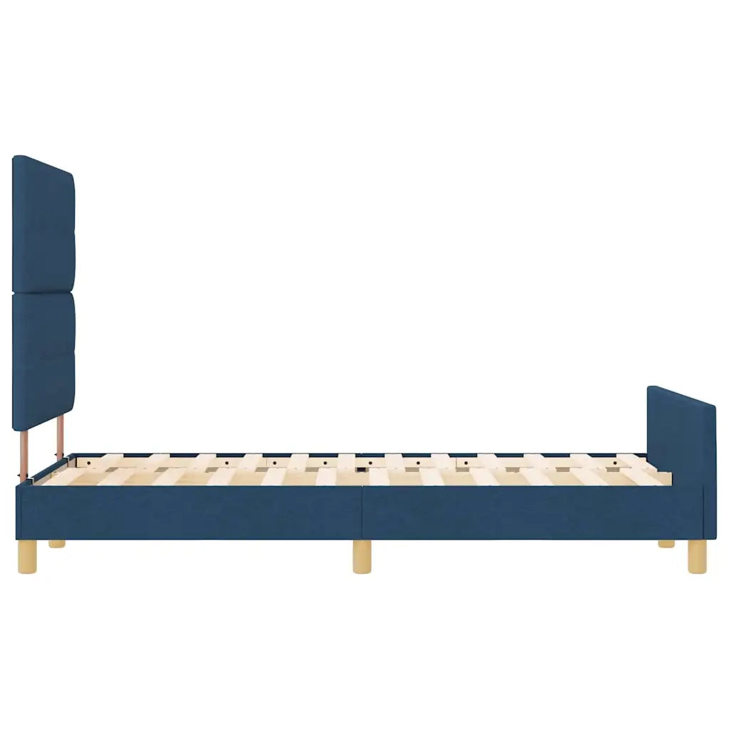 Struttura del letto con testiera-Giroletto Blu 120 x 200 cm Tessuto 501056