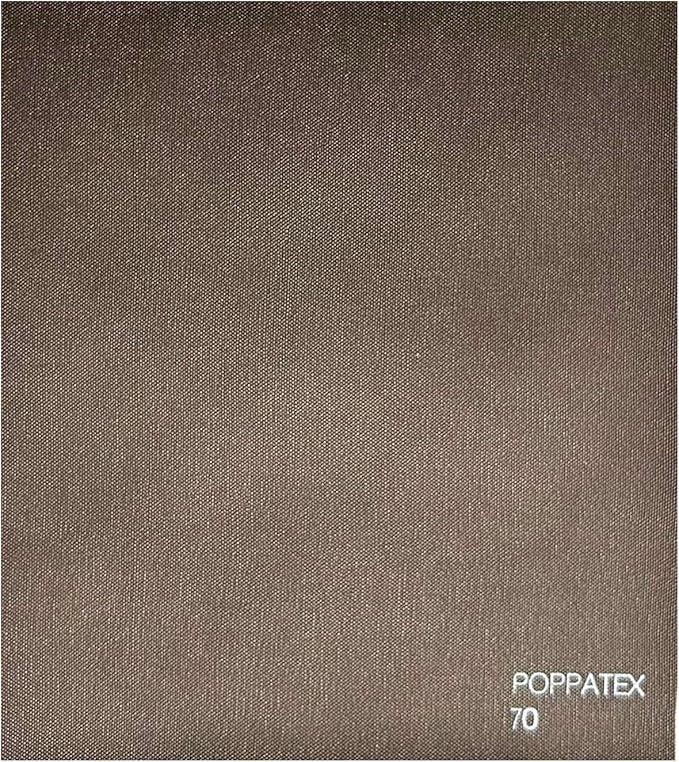 Tessuto Ecopelle Nautica Tappezzeria Alta Qualità "POPPATEX" - Colore Marrone 70 - Morbida e Resistente - Vendita al Metro - H.140