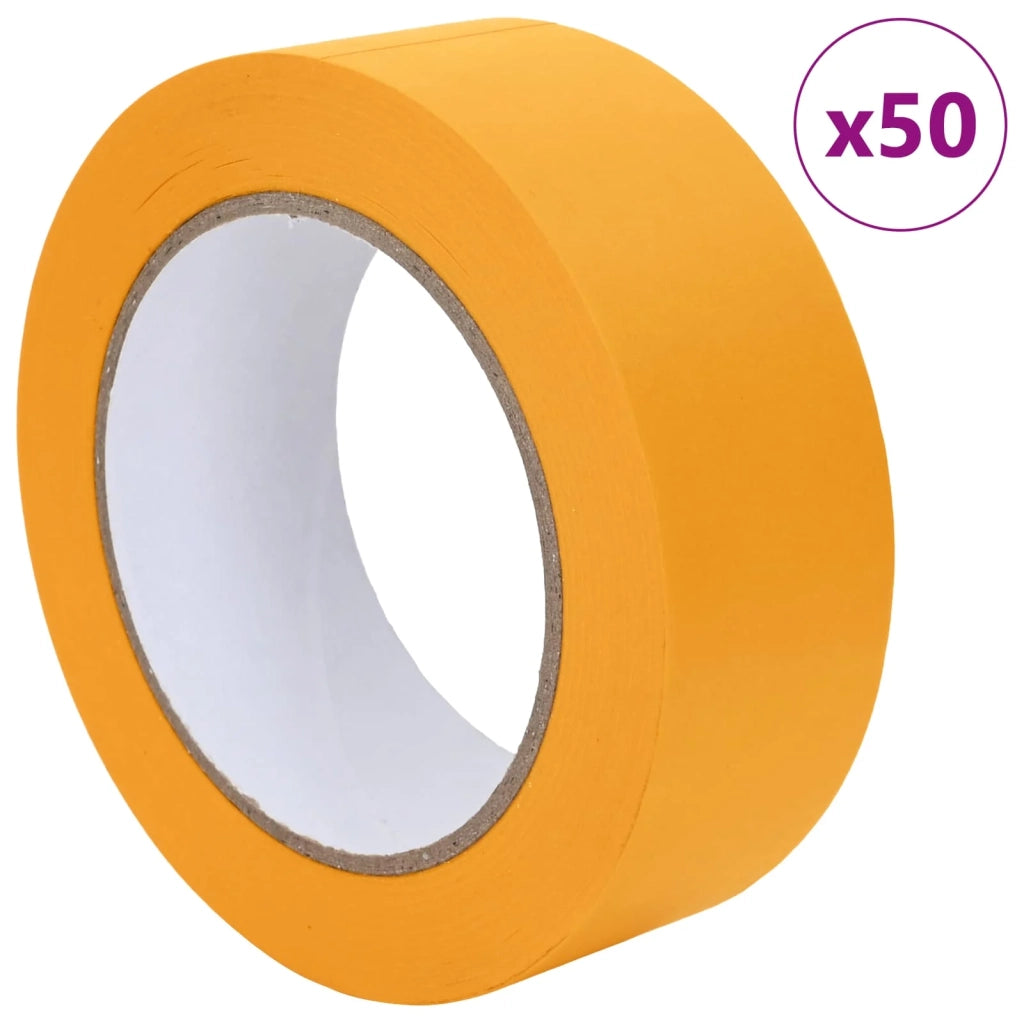 Nastri Adesivi per Pittori 50 pcs Giallo 38mm x 50m Carta