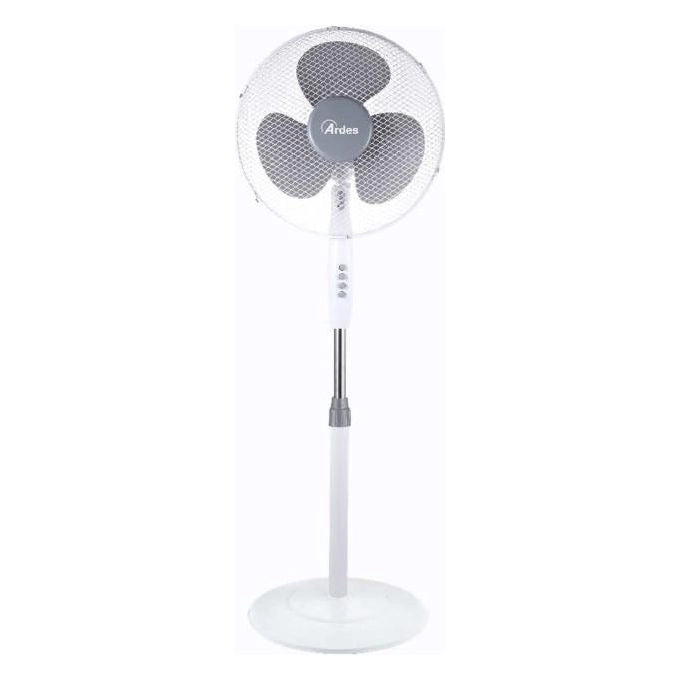 Ardes AR5BR40PB Brisa Ventilatore a Piantana 40 cm 3 Pale Oscillazione Automatica 3 Velocita' 40 W colore Bianco