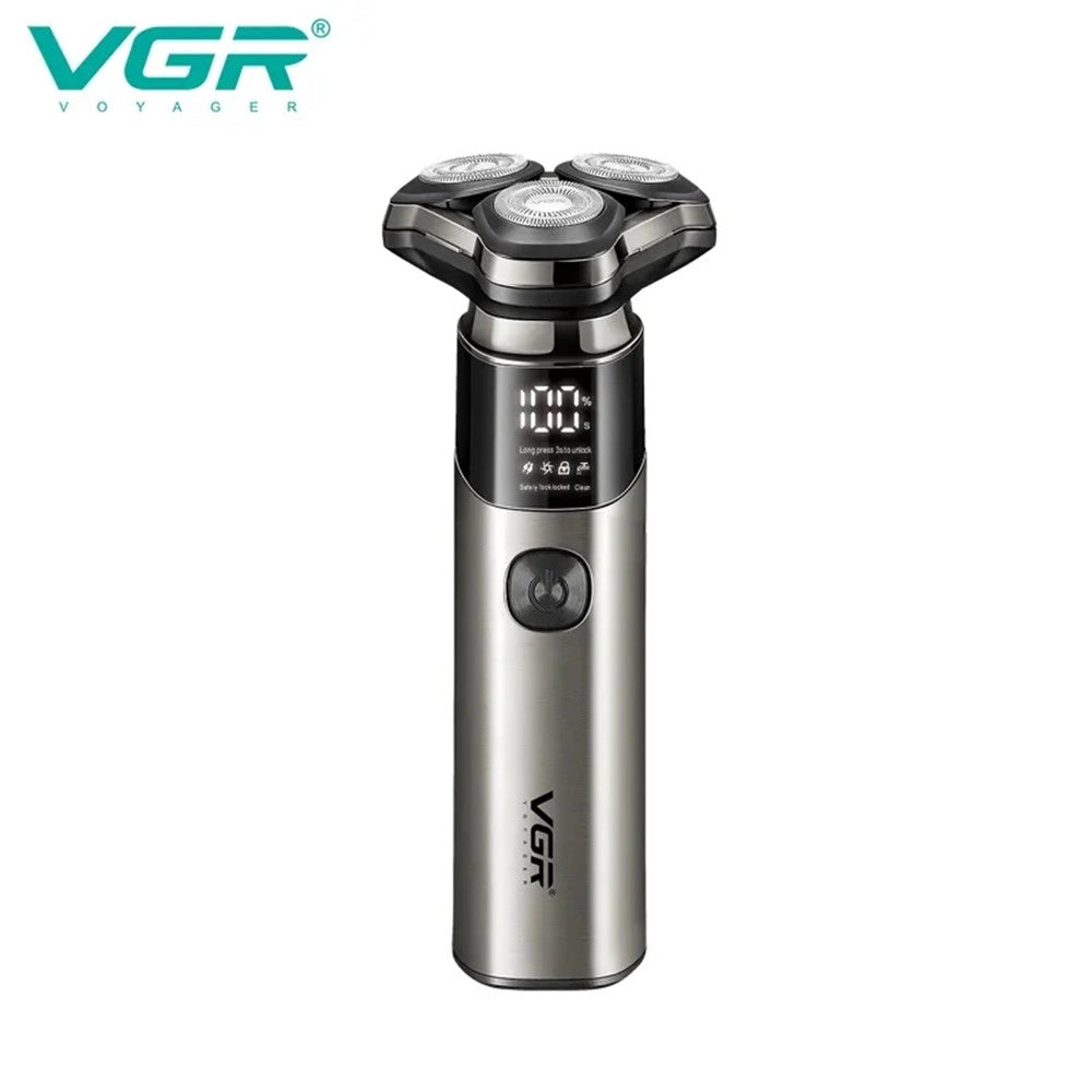 Trade Shop - Rasoio Professionale Barber Vgr V-321 Rotary Shaver Triple Testine -